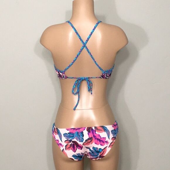 Tropical and Tile print bikini. NWOT - Picture 2 of 7
